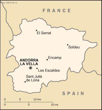 Foto: Andorra-politick� mapa