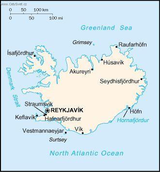 Foto: Island-politick� mapa