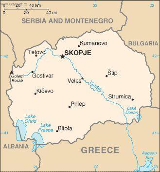 Foto: Makedonie-politick� mapa