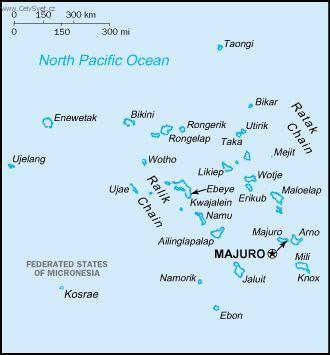 Foto: Marshallovy ostrovy-politick� mapa
