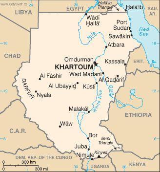 Foto: S�d�n-politick� mapa