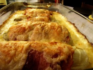 Recept online: �unkov� z�vitky s �ekankou a be�amelem: Grilovan� �unkov� z�vitky s �ekankou a be�amelem